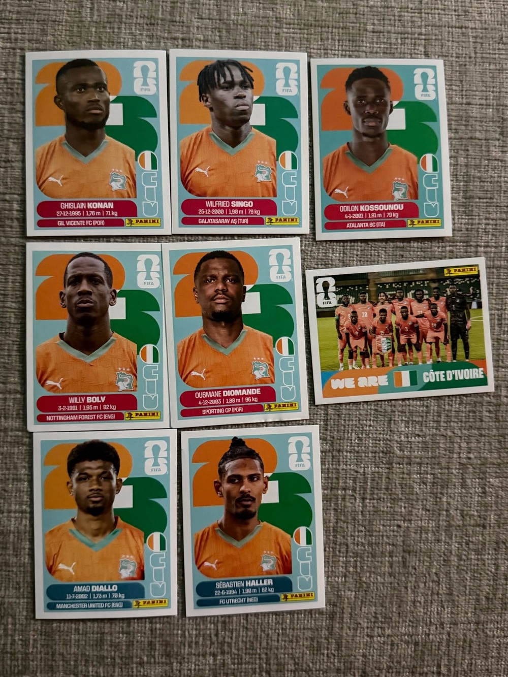 Côte d’Ivoire FIFA Stickers